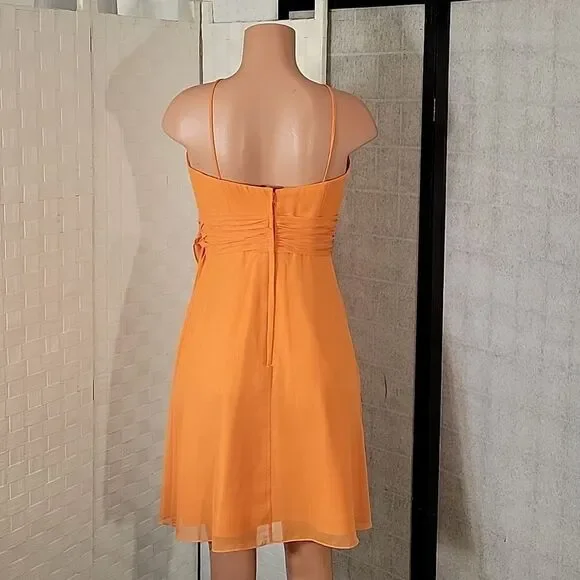 BRAND NEW JORDAN FASHION CHIFFON STRAPLESS SHORT COCKTAIL DRESS - Picture 9 of 15